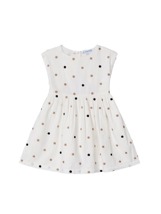 Mayoral Rochie de zi 3921 Écru Regular Fit