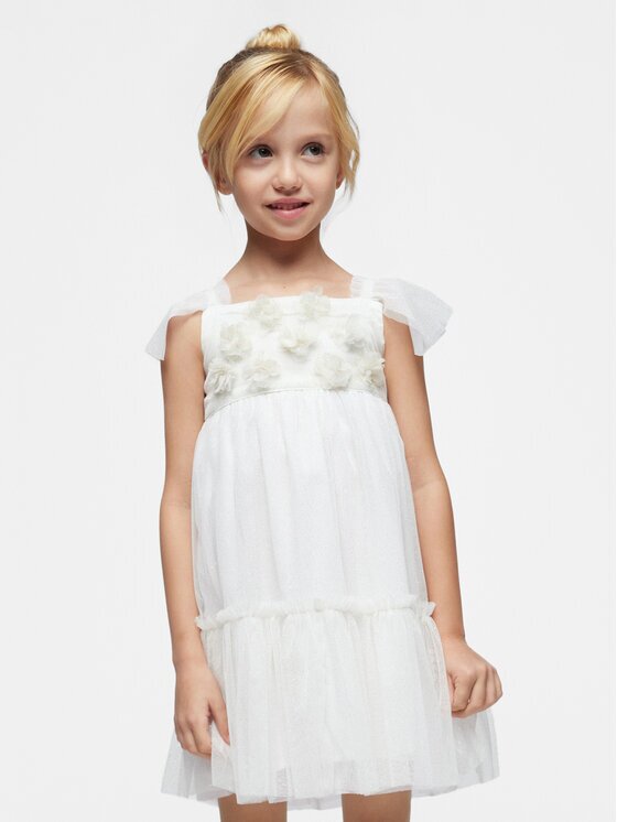 Mayoral Rochie elegantă 3929 Écru Regular Fit