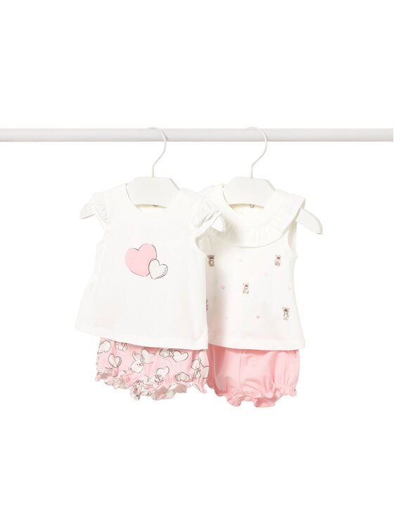 Mayoral Set 2 tricouri și pantaloni scurți 1642 Regular Fit