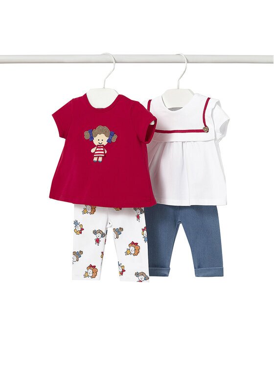 Mayoral Set 2 tricouri și pantaloni scurți 1736 Regular Fit