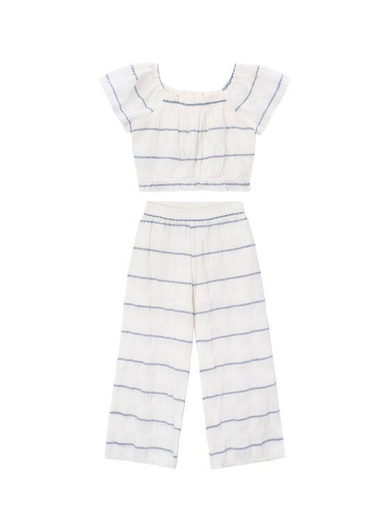 Mayoral Set bluză și pantalon 3593 Écru Regular Fit