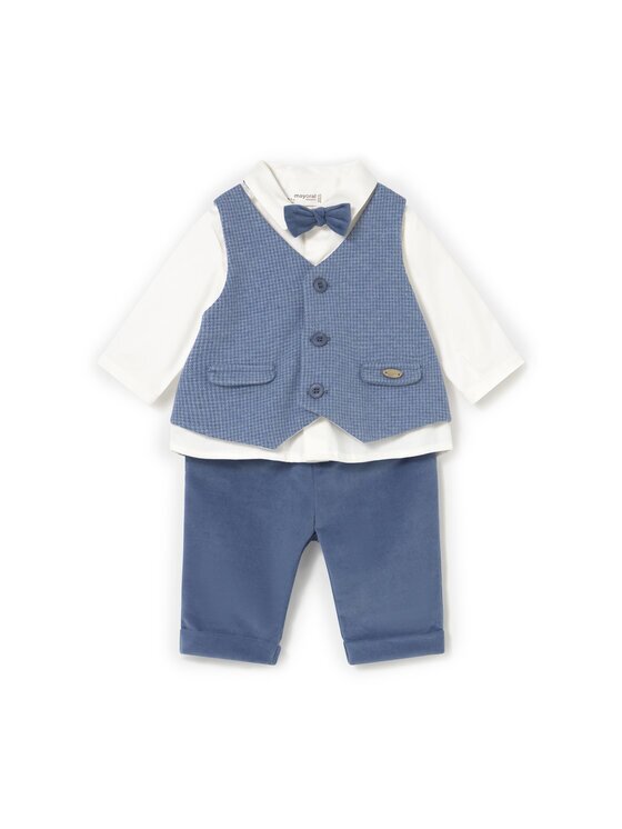 Mayoral Set cămașă și pantaloni din material textil 2581 Regular Fit