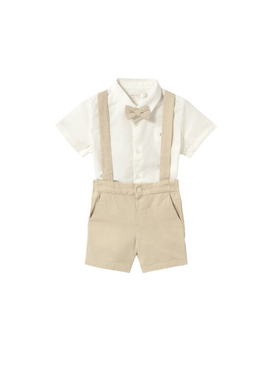 Mayoral Set cămașă și șorturi din material textil 1226 Regular Fit