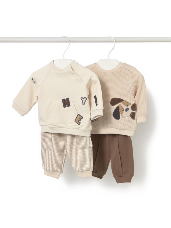 Mayoral Set cu 2 perechi de pantaloni de trening și 2 bluze 2639 Regular Fit