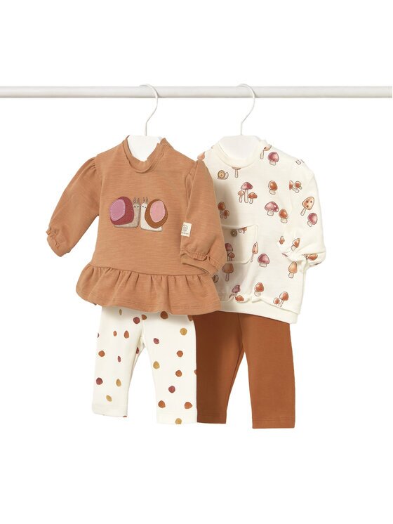 Mayoral Set cu 2 perechi de pantaloni de trening și 2 bluze 2710 Regular Fit