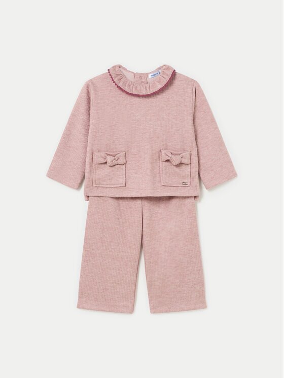 Mayoral Set pulover și pantaloni din material textil 2550 Regular Fit