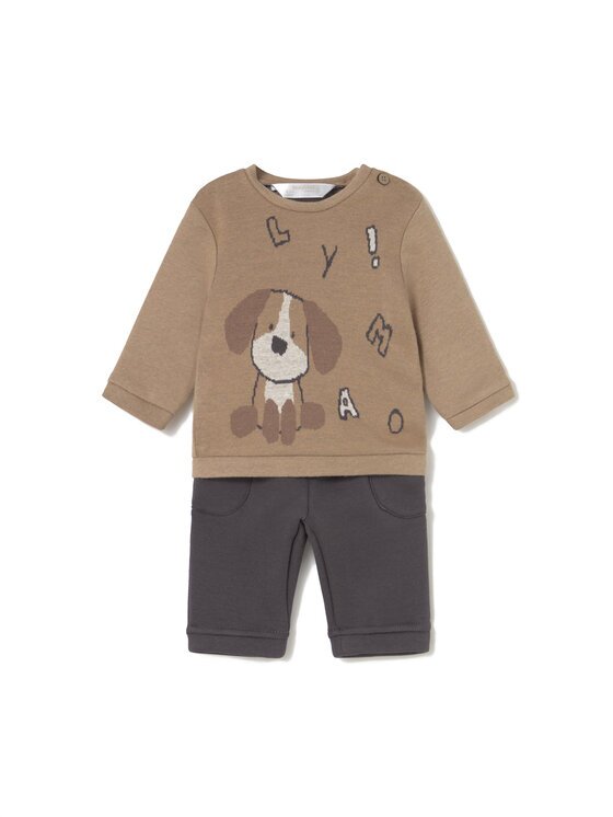 Mayoral Set pulover și pantaloni din material textil 2583 Regular Fit