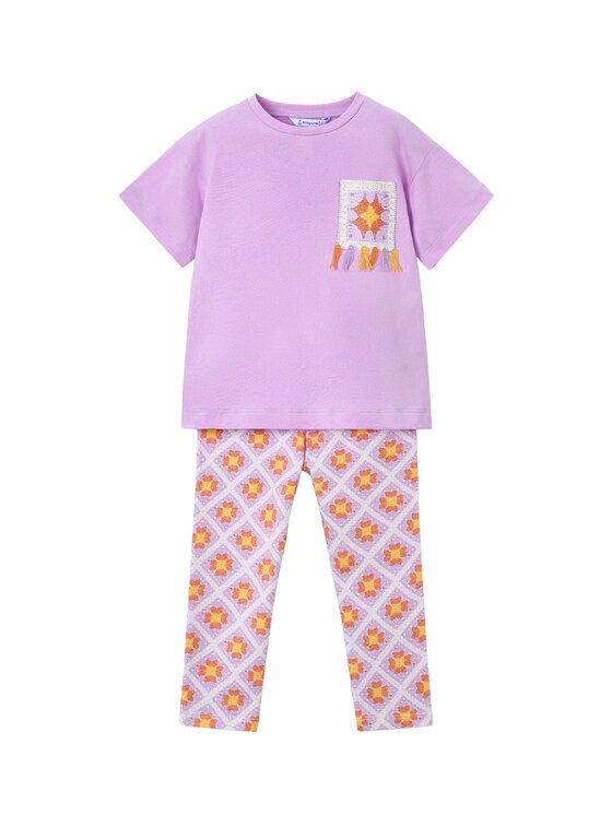 Mayoral Set tricou și leggings 3727 Regular Fit