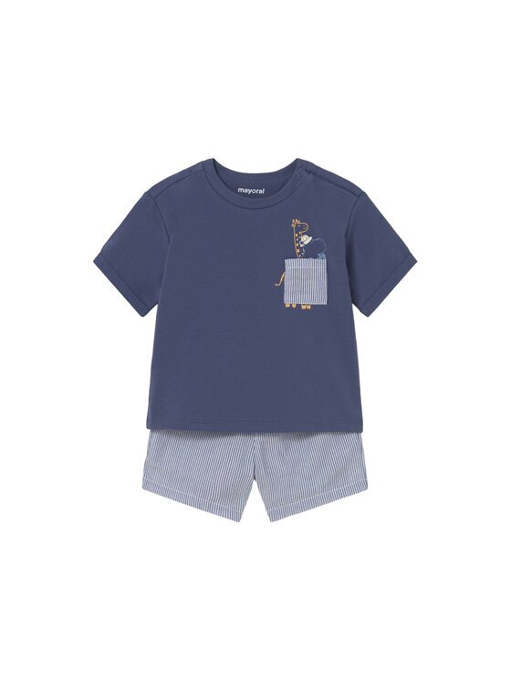 Mayoral Set tricou și pantaloni scurți 1228 Regular Fit