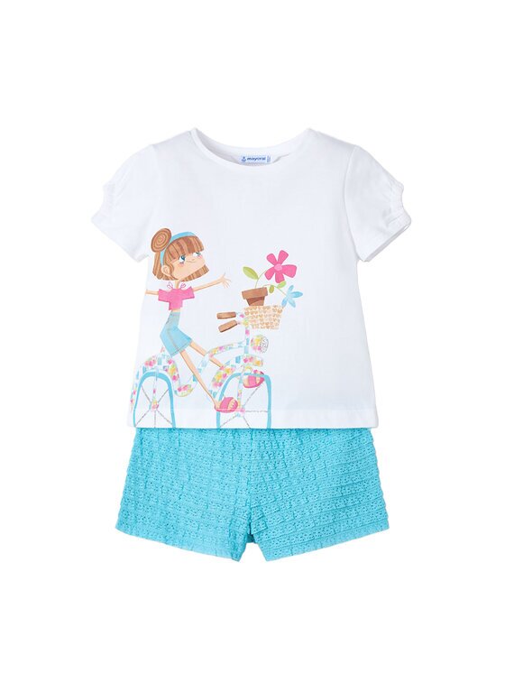 Mayoral Set tricou și pantaloni scurți 3211 Regular Fit