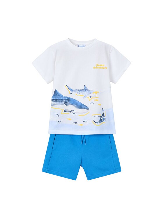 Mayoral Set tricou și pantaloni scurți 3610 Regular Fit