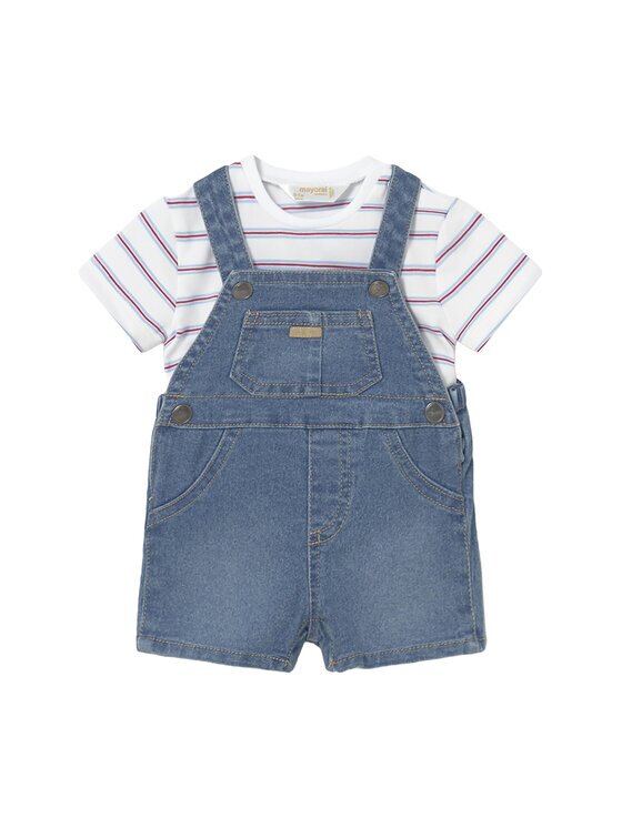 Mayoral Set tricou și salopetă 1623 Regular Fit