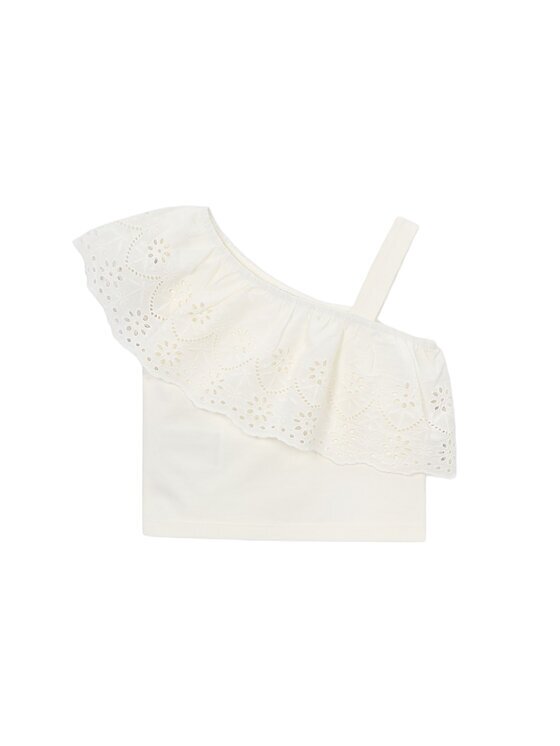 Mayoral Top 3022 Écru Cropped Fit