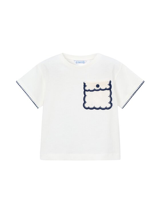 Mayoral Tricou 3013 Écru Regular Fit