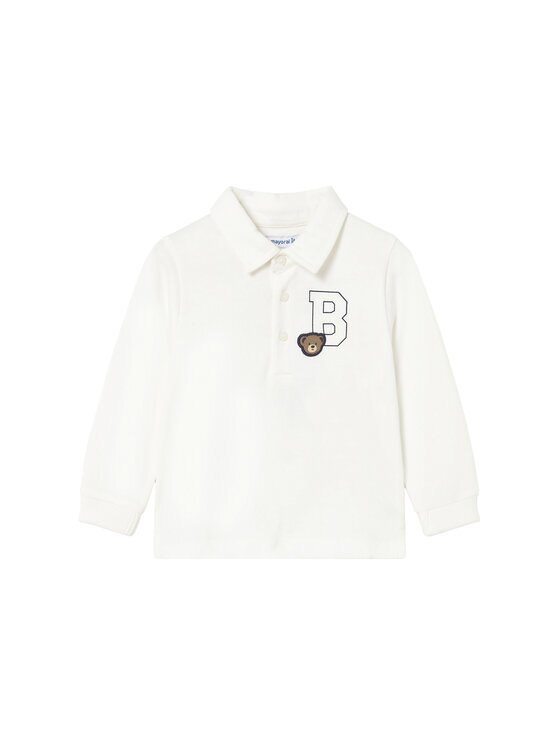 Mayoral Tricou polo 2101 Écru Regular Fit