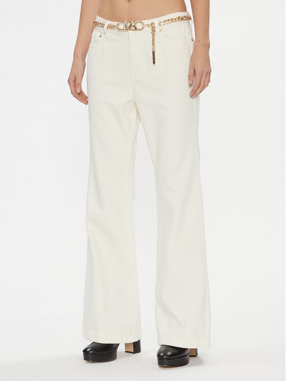 Michael Michael Kors Blugi MF3904180V Écru Flared Fit