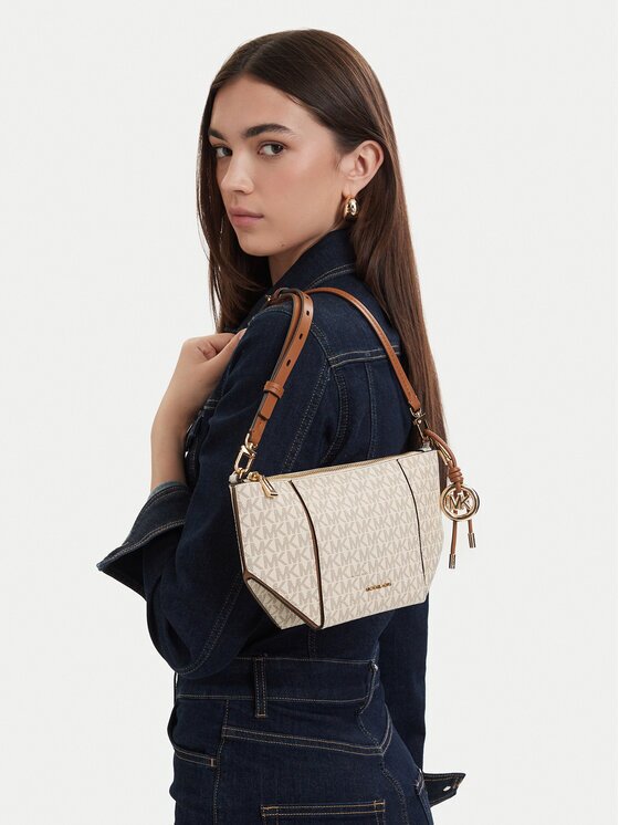 Michael Michael Kors Geantă Sm Tz Xbody 32R6G9JC1B Écru