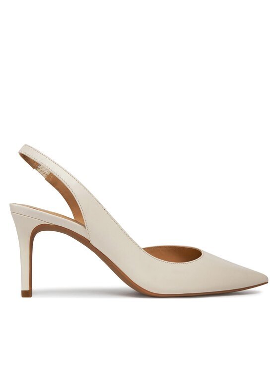 Michael Michael Kors Pantofi cu toc subțire Alina Flex Sling Pump 40R4HNMP1L Écru