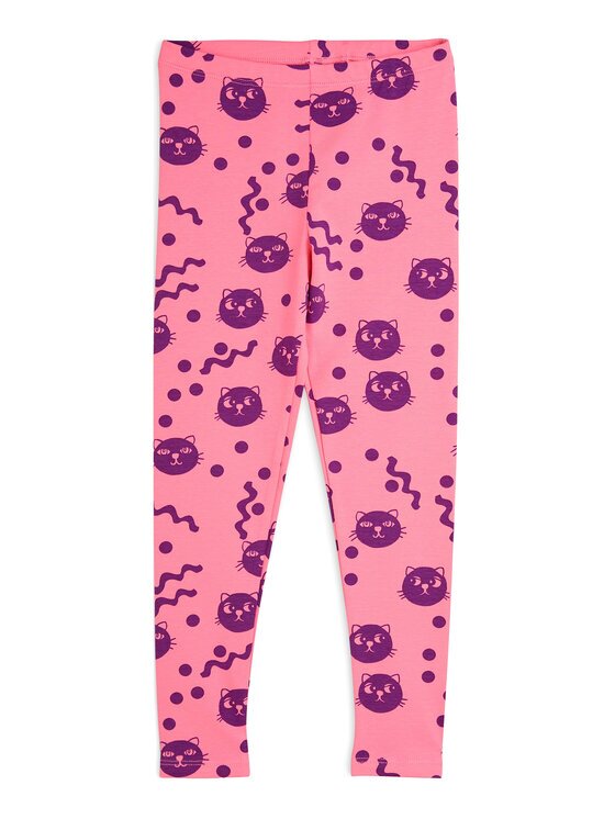 Mini Rodini Colanți Squiggly Cats 2513011728 Slim Fit