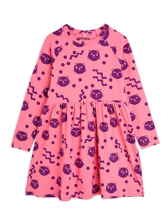 Mini Rodini Rochie de zi Squiggly Cats 2515010628 Regular Fit
