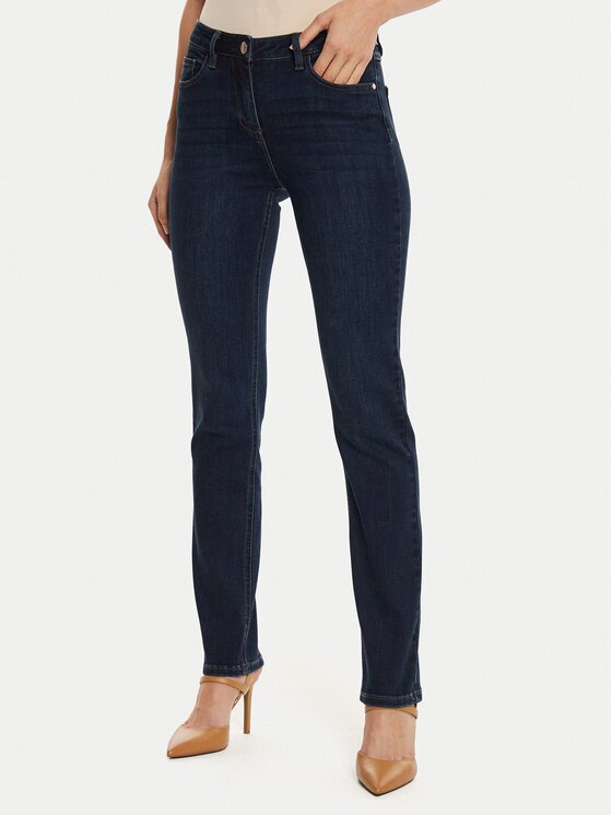 Morgan Blugi 221-PDROIT Albastru Slim Fit