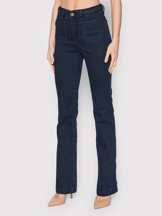 Morgan Blugi 221-PSVEN Bleumarin Bootcut Fit