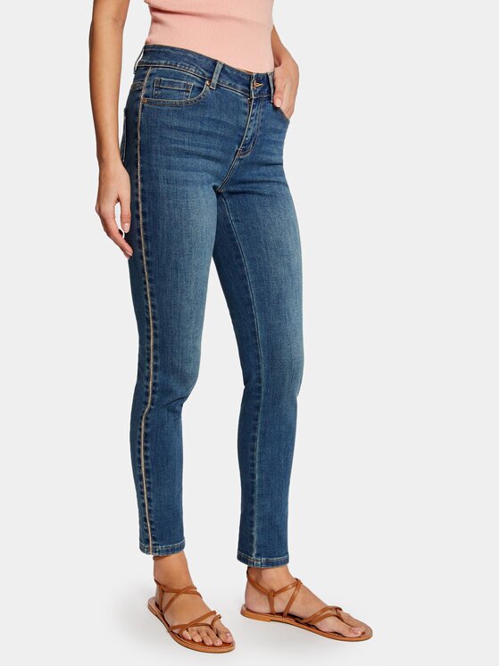Morgan Blugi 231-PCLEM Albastru Slim Fit