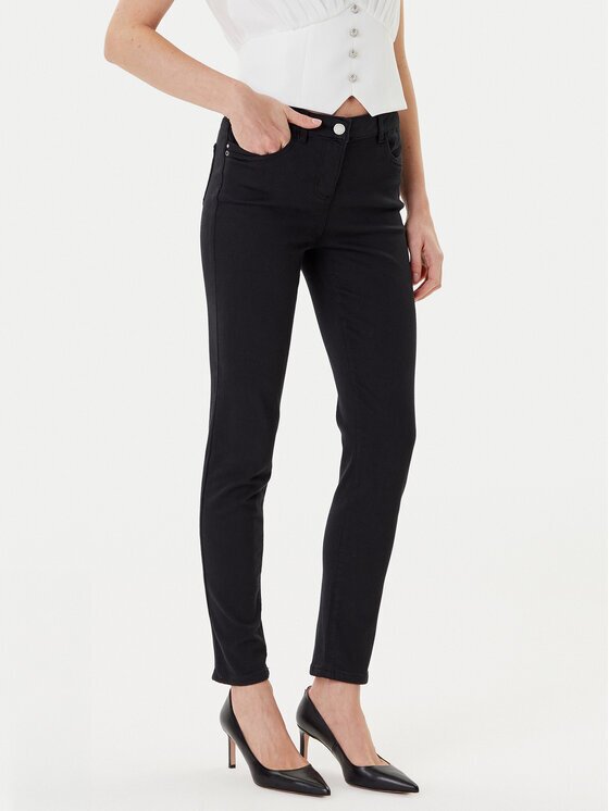 Morgan Blugi 231-PRETTY Negru Slim Fit
