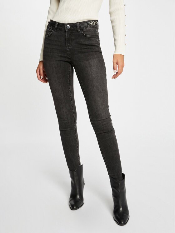 Morgan Blugi 232-POMELO Gri Skinny Fit