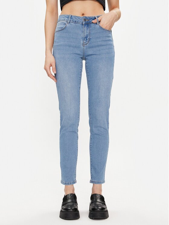 Morgan Blugi 241-PARDA Albastru Slim Fit