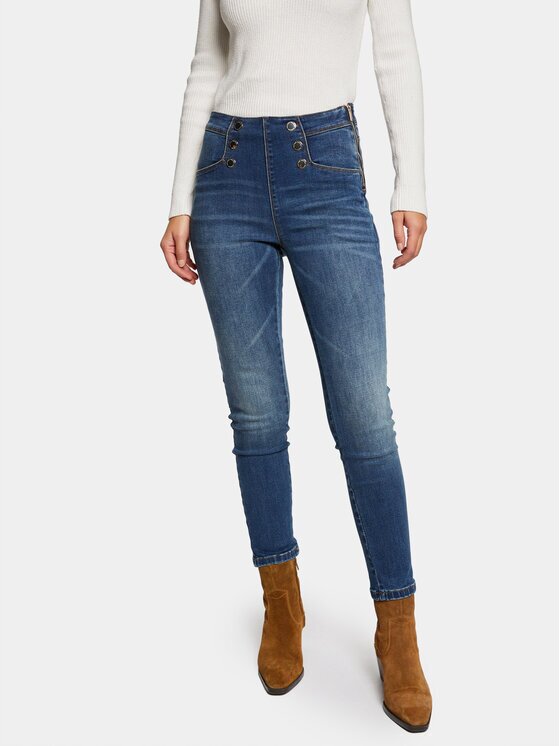 Morgan Blugi 241-PERLA Albastru Skinny Fit