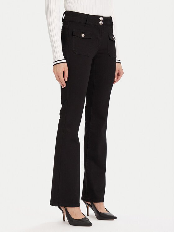 Morgan Blugi 241-POLEN Negru Bootcut Fit
