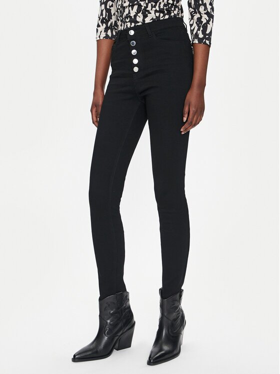 Morgan Blugi 242-PBLACK1 Negru Slim Fit