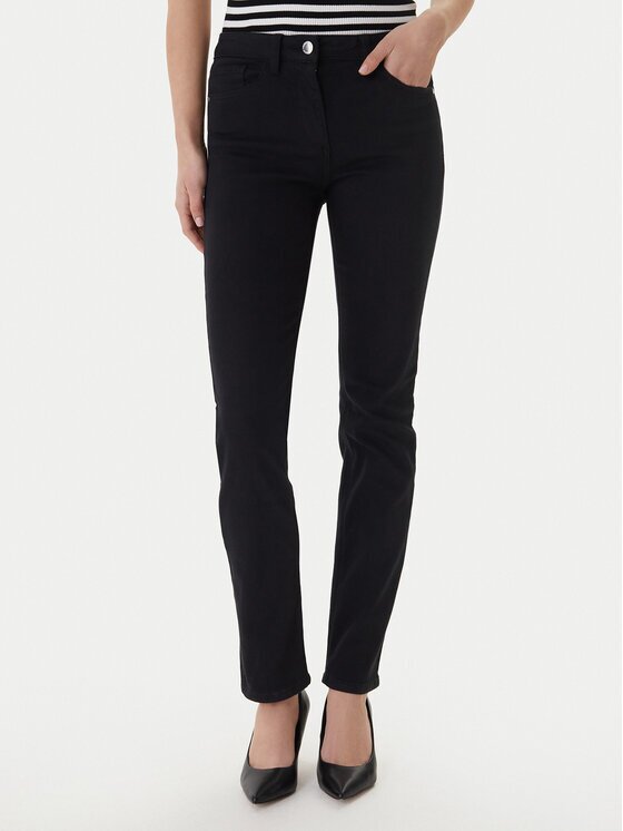 Morgan Blugi 251-PETROI Negru Slim Fit