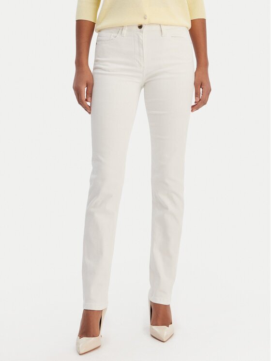 Morgan Blugi 251-PETROI1 Alb Slim Fit