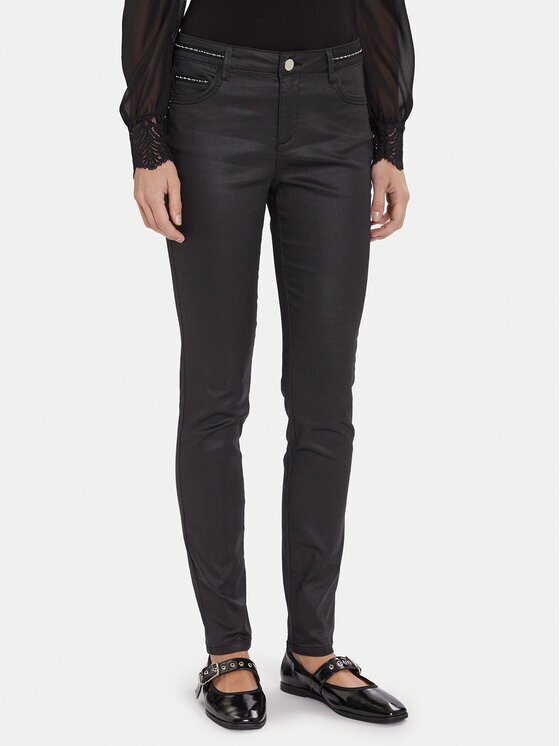 Morgan Blugi 252-PALAO Negru Slim Fit