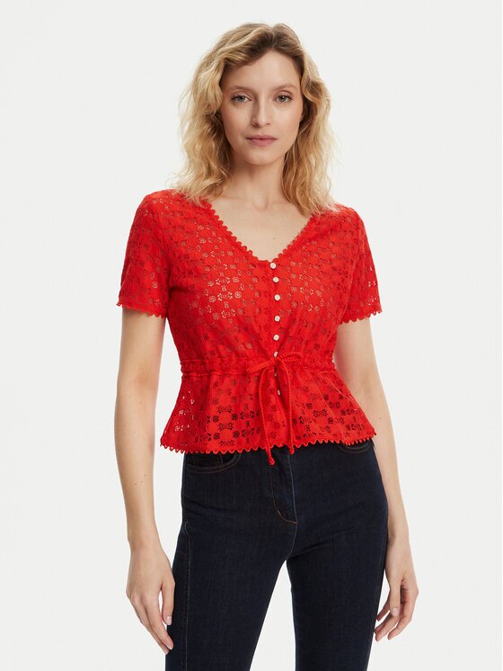 Morgan Bluză 231-DATE Roșu Slim Fit