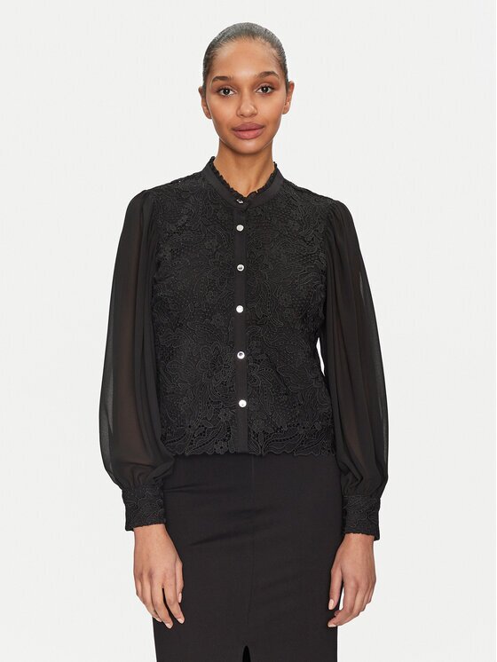 Morgan Bluză 251-CISLO Negru Regular Fit