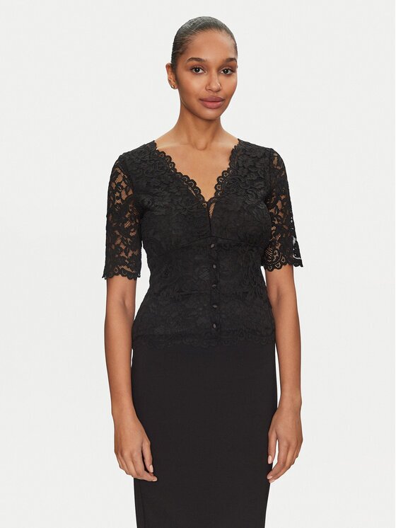 Morgan Bluză 251-TANGO Negru Slim Fit