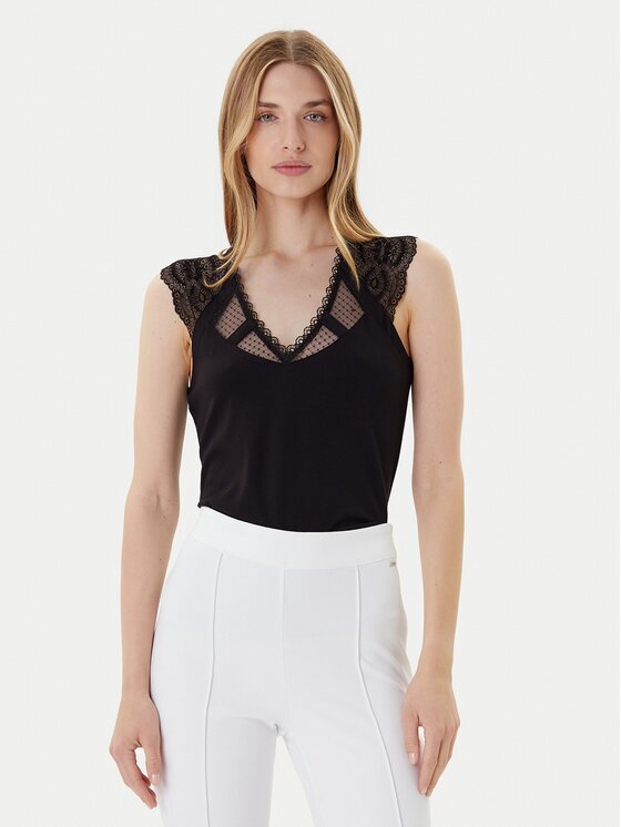 Morgan Bluză 252-DEMYL Negru Regular Fit