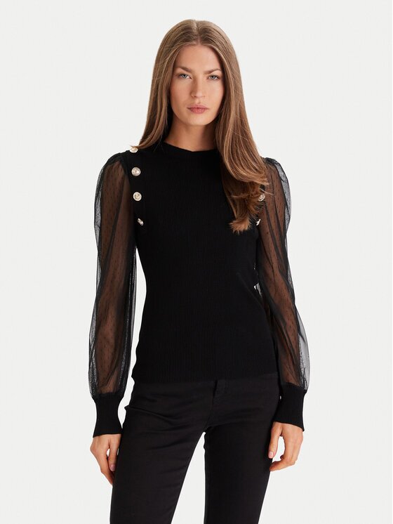 Morgan Bluză 252-MALIA Negru Regular Fit