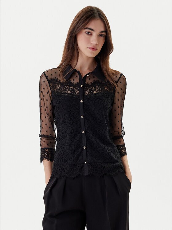 Morgan Bluză 252-TEREZA Negru Slim Fit