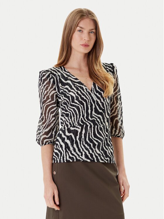 Morgan Bluză 252-TRUDDY Negru Regular Fit