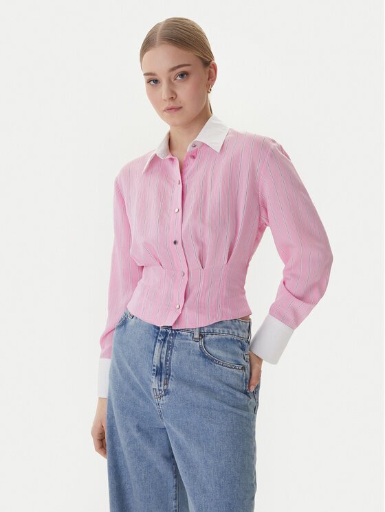 Morgan Cămașă 261-CLICK.F Roz Slim Fit