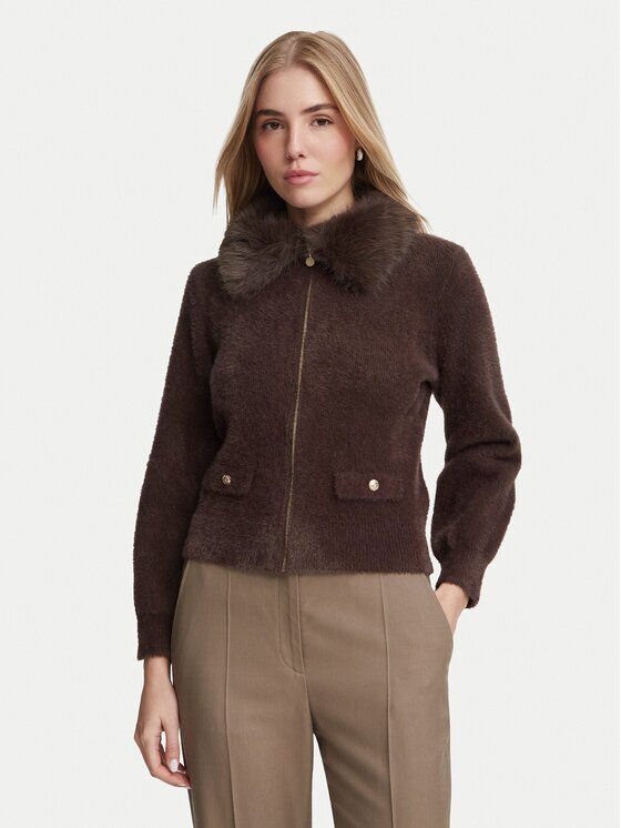Morgan Cardigan 262-MBOBBY Maro închis Regular Fit