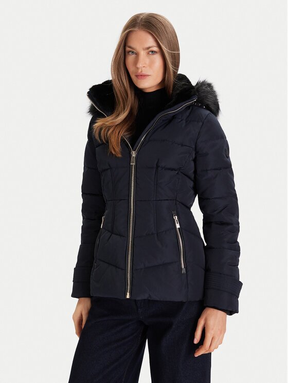 Morgan Geacă din puf 252-GITELA Bleumarin Regular Fit