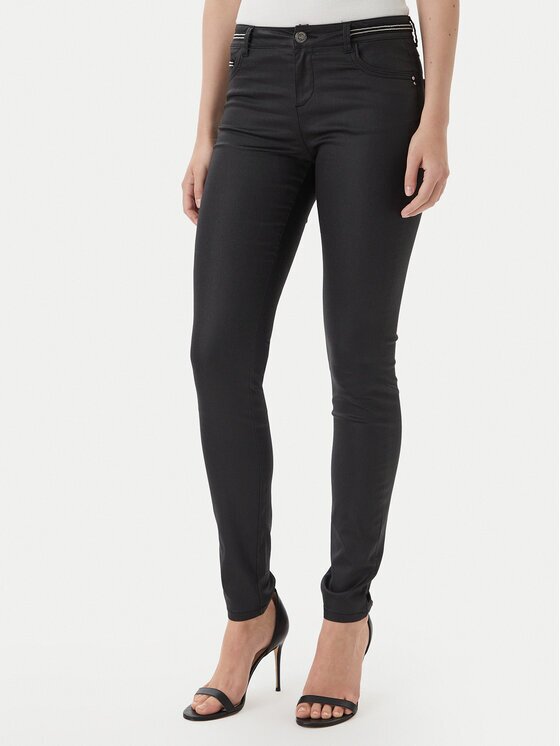 Morgan Pantaloni din material 212-PALONA Negru Slim Fit