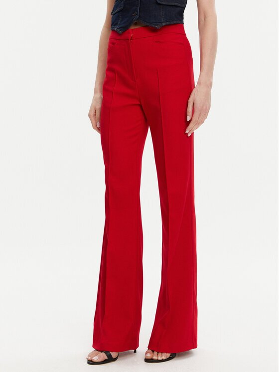 Morgan Pantaloni din material 251-PECO.F Roșu Bootcut Fit