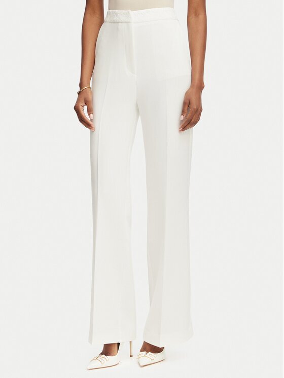 Morgan Pantaloni din material 261-PANA.F Alb Bootcut Fit