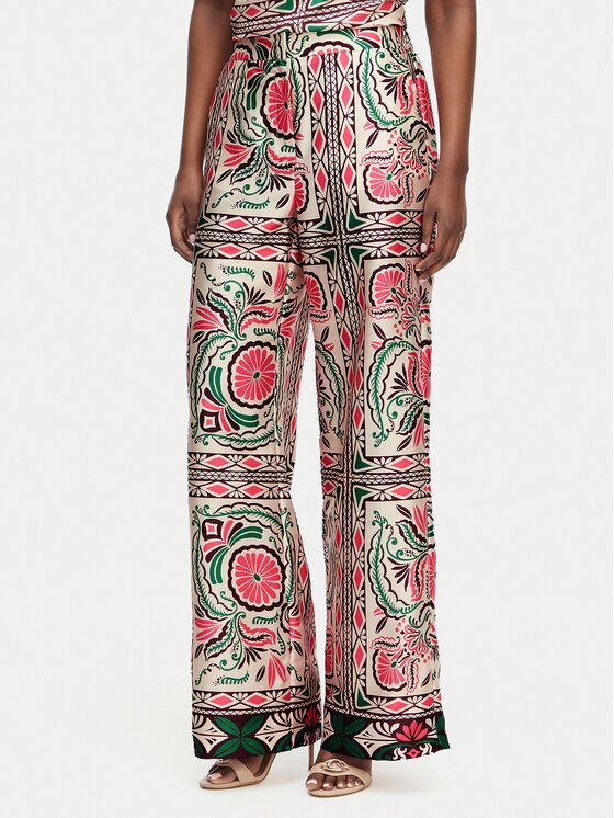 Morgan Pantaloni din material 261-PARA.F Colorat Wide Leg